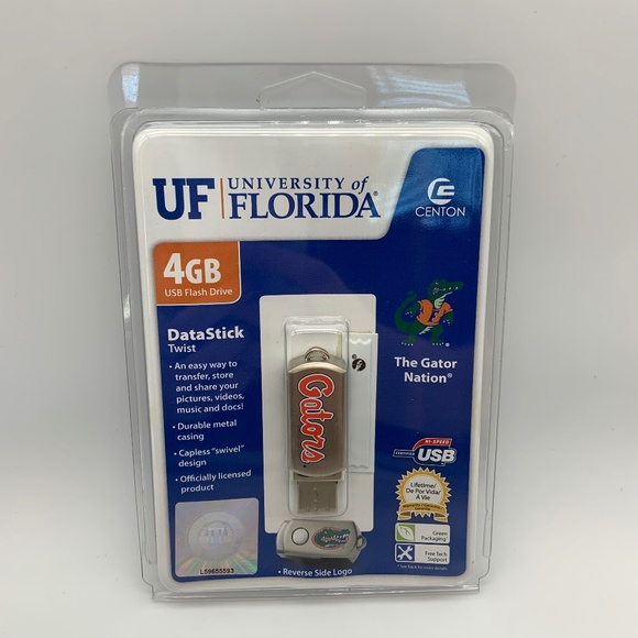 Centon University of Florida UF Gators 4 GB USB Flash Drive DataStick SEALED! - Picture 2 of 6